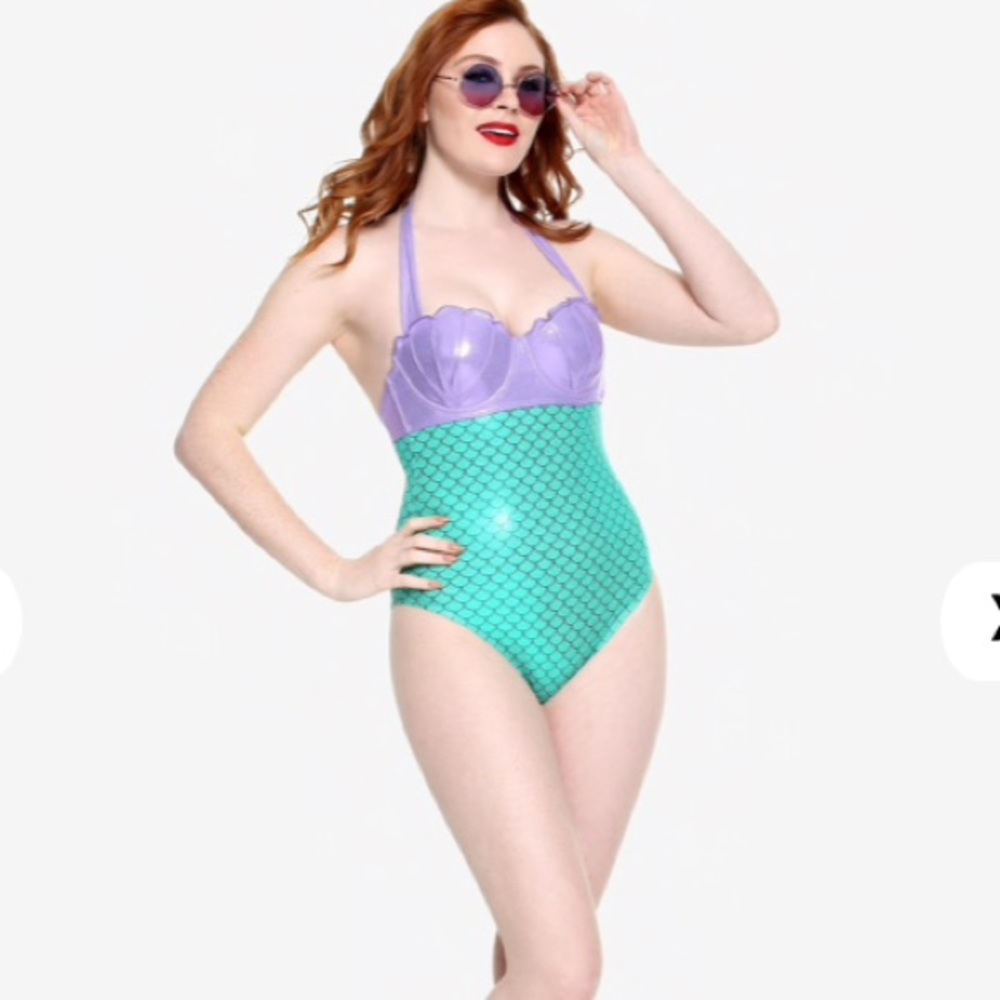 New Disney Ariel The Little Mermaid Swimsuit - Picture 2 of 6